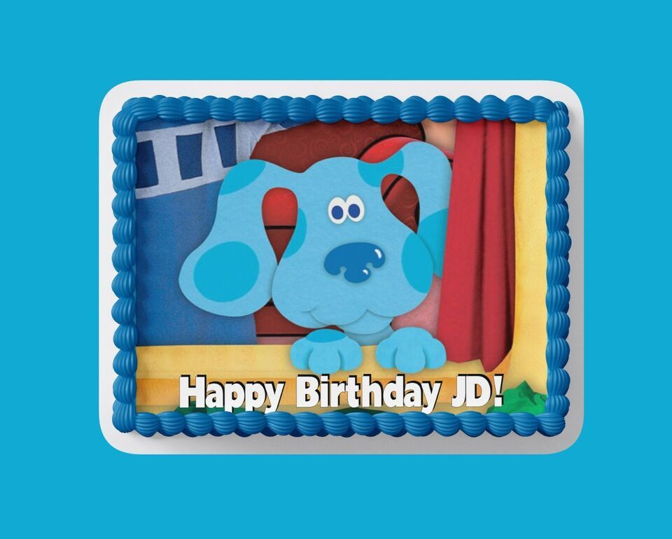Custom Edible Birthday Cake Topper/ Peel like a sticker - $9.89
