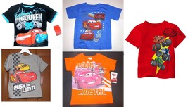 Disney Cars Lightning McQueen or Blaze Toddler Boys Various T-Shirts &amp; Sizes NWT - £7.69 GBP