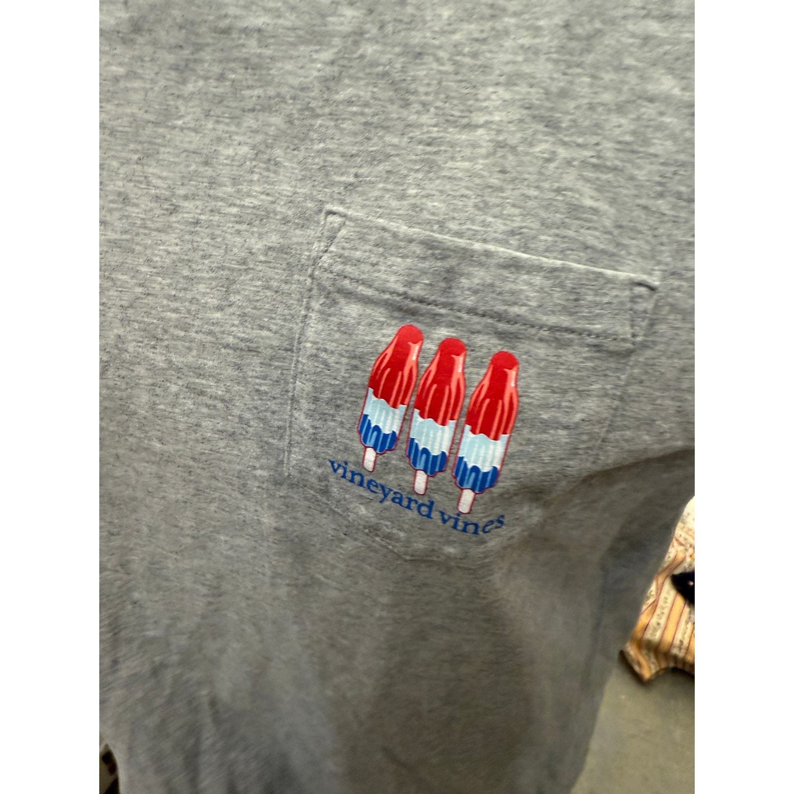 VINEYARD VINES Women M Popsicle Flag Long Sleeve Shirt 4th Of July Item image 4