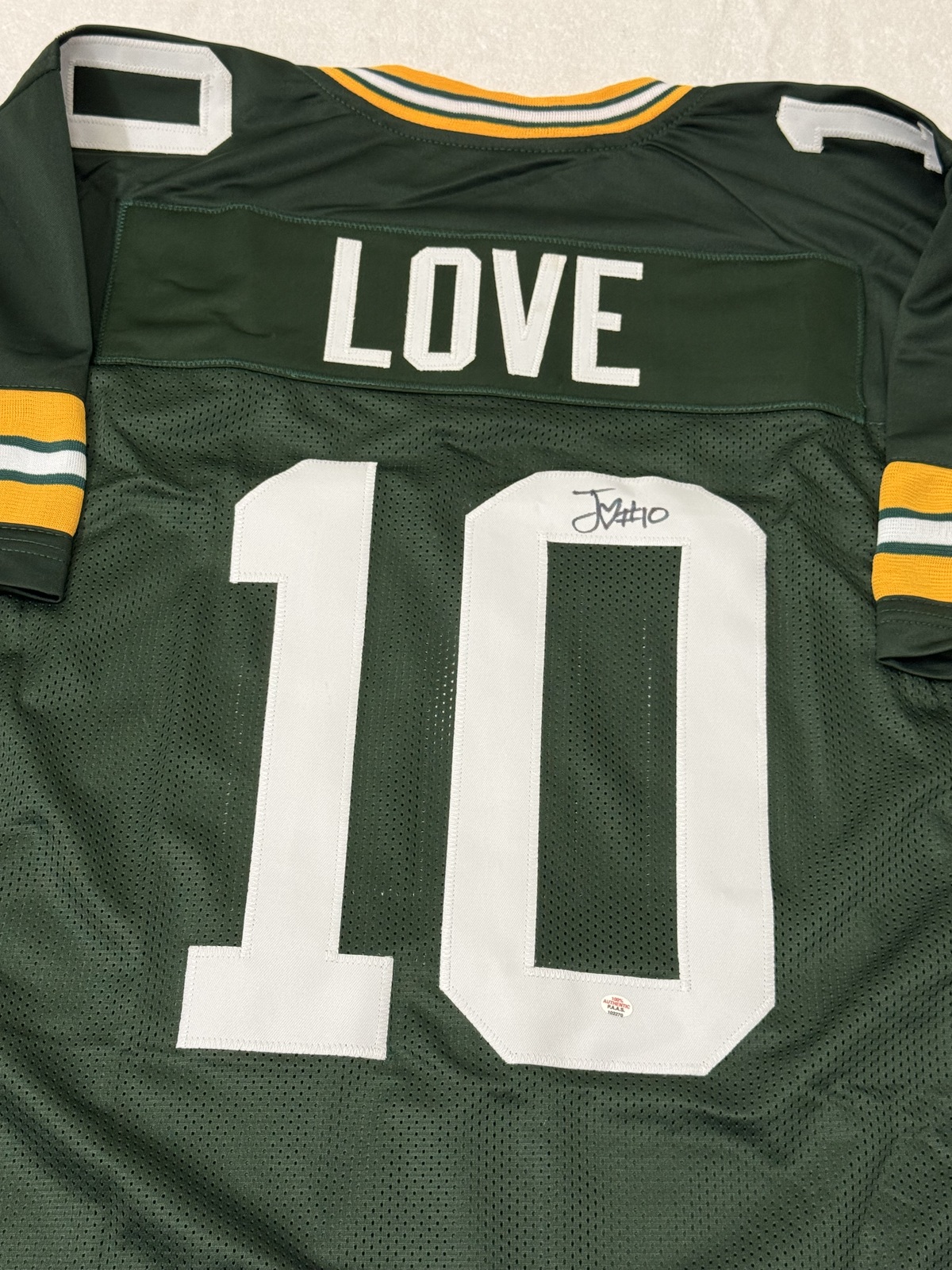 Jordan Love Signed Green Bay Packers Football Jersey COA - $199.00