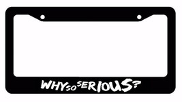 Why So Serious? Joker Super Evil Bad White Art License Plate Frame - £8.58 GBP