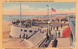 Seaside Oregon OR Trail&#39;s End Promenade Circle and Turn Around Postcard D50 - £2.36 GBP