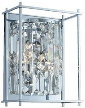 Wall Sconce KALCO JONI Casual Luxury Small 1-Light Chrome Damp Rating Dimmable - £1,163.56 GBP