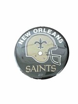 Vintage 70s New Orleans Saints Button Pin NFL Button Logo 3.5&quot; Wide - £7.97 GBP