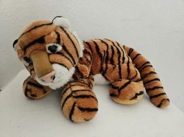 Vintage Aurora Tiger Large Plush Stuffed Animal 16&quot; Orange Black White - £29.09 GBP