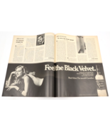 1972 Black Velvet Whisky USPS Leggs Pantyhose Two Page Print Ad - £7.86 GBP