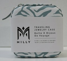 MILLY Animal Print Traveling Jewelry Case Box 4&quot; x 4&quot; x 2&quot; NEW - £11.18 GBP