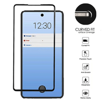 BLACK Edged Sides Glue Temp. Glass Screen Protector For LG Stylo 6 - £4.57 GBP