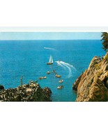 Un Velero en la Quebrada Sailboats Acapulco Unposted Chrome Mexico Postc... - $9.48 CAD