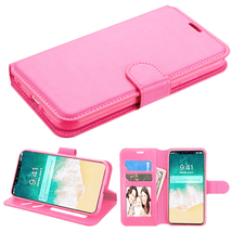 Leather Flip Wallet Protective Case for iPhone Xs Max 6.5″ LIGHT PINK - £5.32 GBP