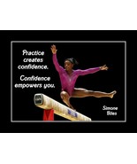 Simone Biles Inspirational Gymnastics Quote Poster Unique Encouragement ... - $19.99+