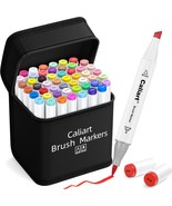 Caliart Alcohol Brush Markers 51 Colors Dual Tip Artist Brush Chisel Tip... - $1,043.20 MXN