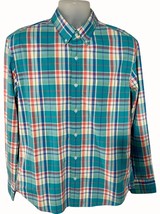 J.Crew Flex Washed Plaid Slim Untucked Shirt Button Down Long Sleeve NEW Large - $48.37