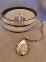 Vintage Southwestern Jewelry Lot With Abalone Sailboat Pendant Ring Brac... - £9.34 GBP