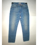New NWT 28 Mens 48 IT Designer Acne Jeans Distressed Blue Crop High Wais... - £314.51 GBP