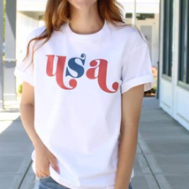 Red White Blue Americana USA Graphic Tee - L - £22.59 GBP