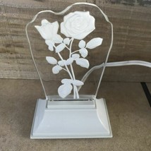 General Electric Acrylic Rose Silhouette Standing Night Lite GE 3942 - $14.00