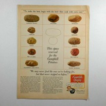Vtg Campbells Soup Quality Potatoes Great Day Print Ad 1967 10 3/8&quot; x 13... - £10.44 GBP