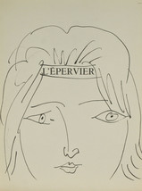 &quot;L&#39;epervier&quot; By Pablo Picasso Lithograph from Buffon Book 14 3/4&quot;x11&quot; - £144.55 GBP