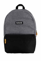 Hurley Aerial Colorblock Backpack Kids Youth Gray Black NEW NWT - £14.22 GBP