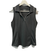 BCG Athletic Tennis Golf Top Sleeveless Polo Style Gray, White V Neck L - $33.91 CAD