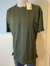 Matinique Green &#39;Jesper&#39; Short Sleeve Striped Ribbed Shirt, Men&#39;s Size X... - $18.99