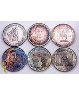 Mardi Gras Doubloon Silver Set (6 Pieces) Krewe of Crescent City Collection - £240.54 GBP