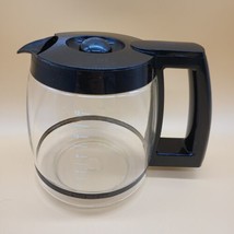Cuisinart Coffee Pot 12 Cup Replacement Glass Carafe Black Lid Silver Handle - $16.96