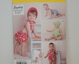 SIMPLICITY PATTERN 1600 VINTAGE BABY ROMPER OUTFITS SIZES XXS-L UNCUT NEW - £7.77 GBP