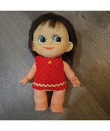 Big Eyes Doll Masudaya 1960&#39;s Vintage Japan Brown Rooted Hair Blue Eyes ... - €21,17 EUR