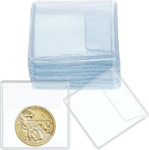 50PCS Single Pocket Coin Sleeves Collector Individual Clear Plastic Slee... - £11.44 GBP