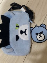 Bigbang G-DRAGON Krunk Plush Doll Bear K-POP Stuffed Smartphone Shoulder Bag - £31.33 GBP
