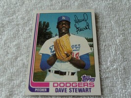 1982 Topps # 213 Dave Stewart Rookie Dodgers Gem Mint !! - £35.30 GBP