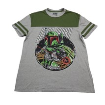 Star Wars Shirt Mens M Gray Short Sleeve Crew Neck Graphic Print Pullover - $298.67 MXN