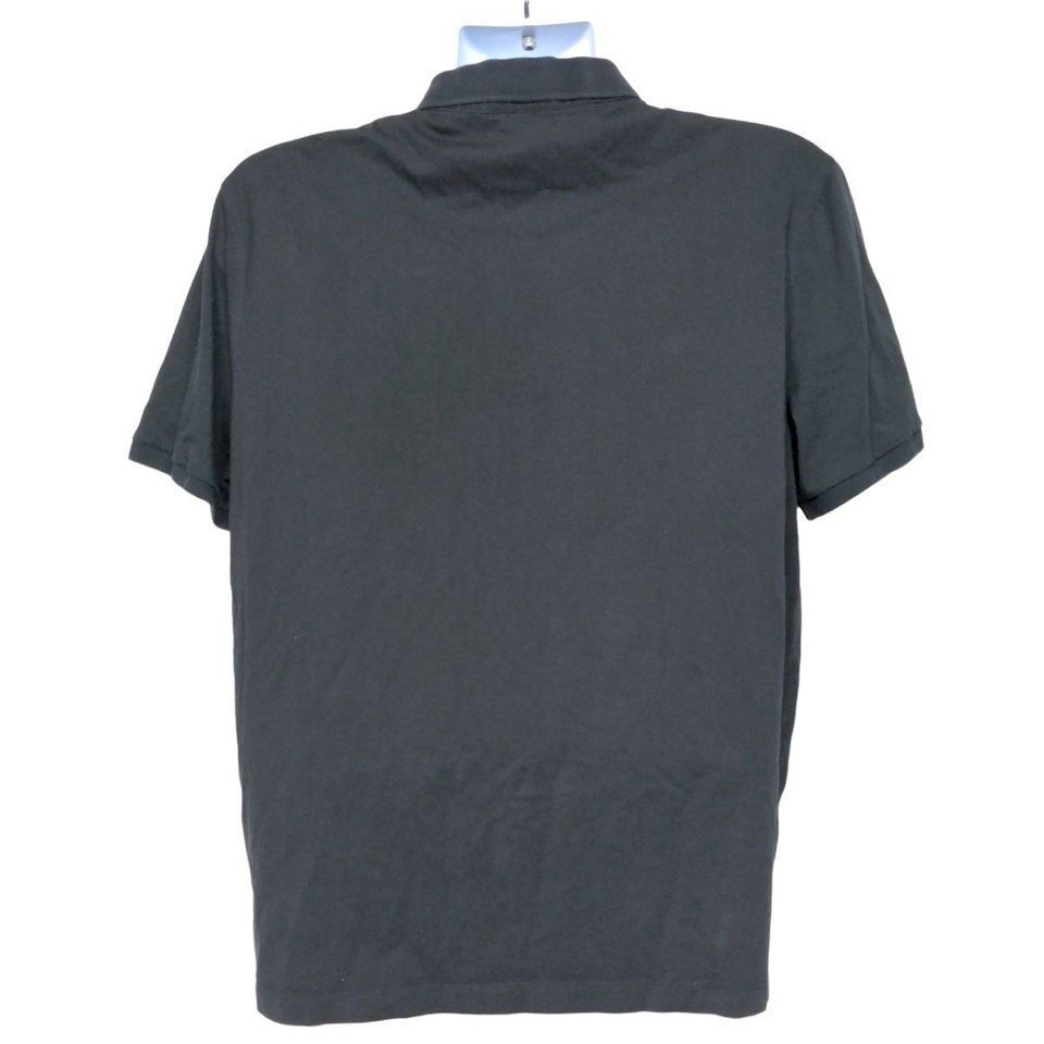 Michael Michael Kors Mens Polo Size Large Solid Black Short Sleeve Casual Item image 3
