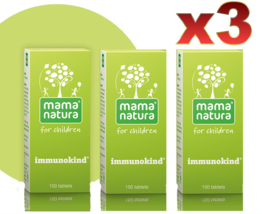 3 PACK Mama Natura Immunokind immune support  young children x150 tablets DHU - £32.82 GBP