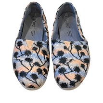 Toms Womens Palm Print Canvas Slip-On Shoes Size 8 - $359.45 MXN