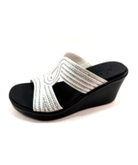 Skechers 119616 Luxe Foam Slip On Mid Wedge Embellished Sandal Choose Sz... - $59.99