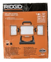 USED - RIDGID 18V Hybrid Panel Light Kit with 4.0Ah w/ Batterty &amp; Charge... - $108.79