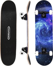 Chromewheels 31 Inch Skateboard Complete Skateboards Double Kick Skate B... - $59.99