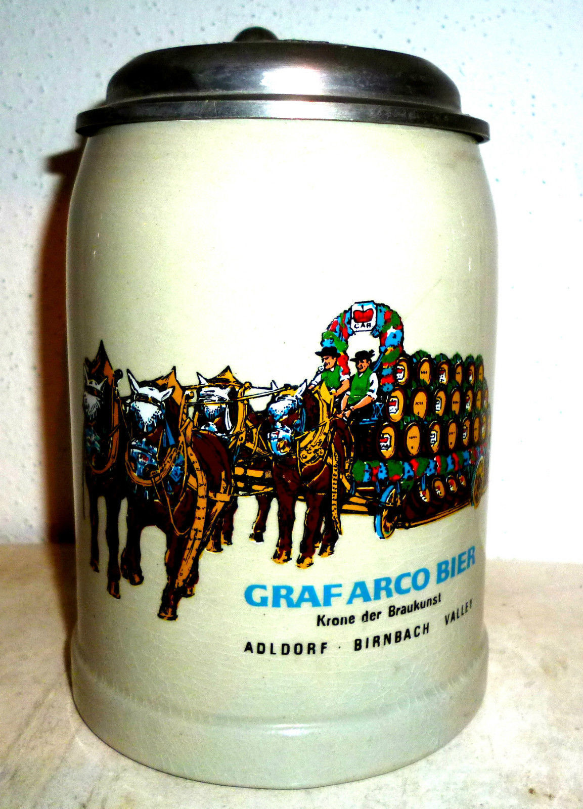 GERMAN BREWERIES Multiples 3 0.5L Lidded German Beer Stein - $14.95