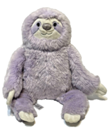 FAO Schwarz Plush Sparklers Purple Fur Sloth Glitter Nose Sparkle Stuffe... - $15.62