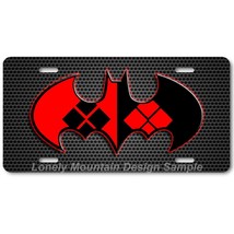 Batman Harley Quinn Inspired Art on Grill FLAT Aluminum Novelty License ... - £14.06 GBP