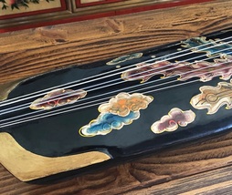 Guqin Fuxi Painted dragon map 7 strings Chinese stringed instruments image 3