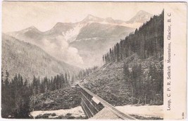 Postcard Loop CPR Selkirk Mountains Glacier BC Thomas Stationery Vancouver - $8.90