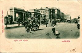 Vtg Postcard 1901 UDB London England UK Hyde Park Corner - Stengal &amp; Co - £5.45 GBP