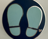 Disney Parks Hidden Mickey Character Footprints Blue Mickey Mouse Pin 2007 - $10.88