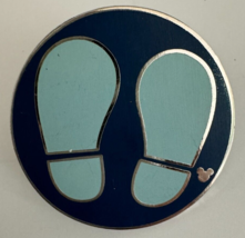 Disney Parks Hidden Mickey Character Footprints Blue Mickey Mouse Pin 2007 - £8.69 GBP