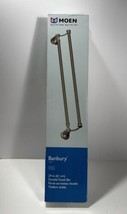 MOEN Banbury Double Towel Bar 24 in Y2622BN Brushed Nickel - £27.18 GBP