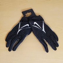 Nike Superbad 6.0 Alpha Mens Size M Football Gloves Black White New - £37.84 GBP